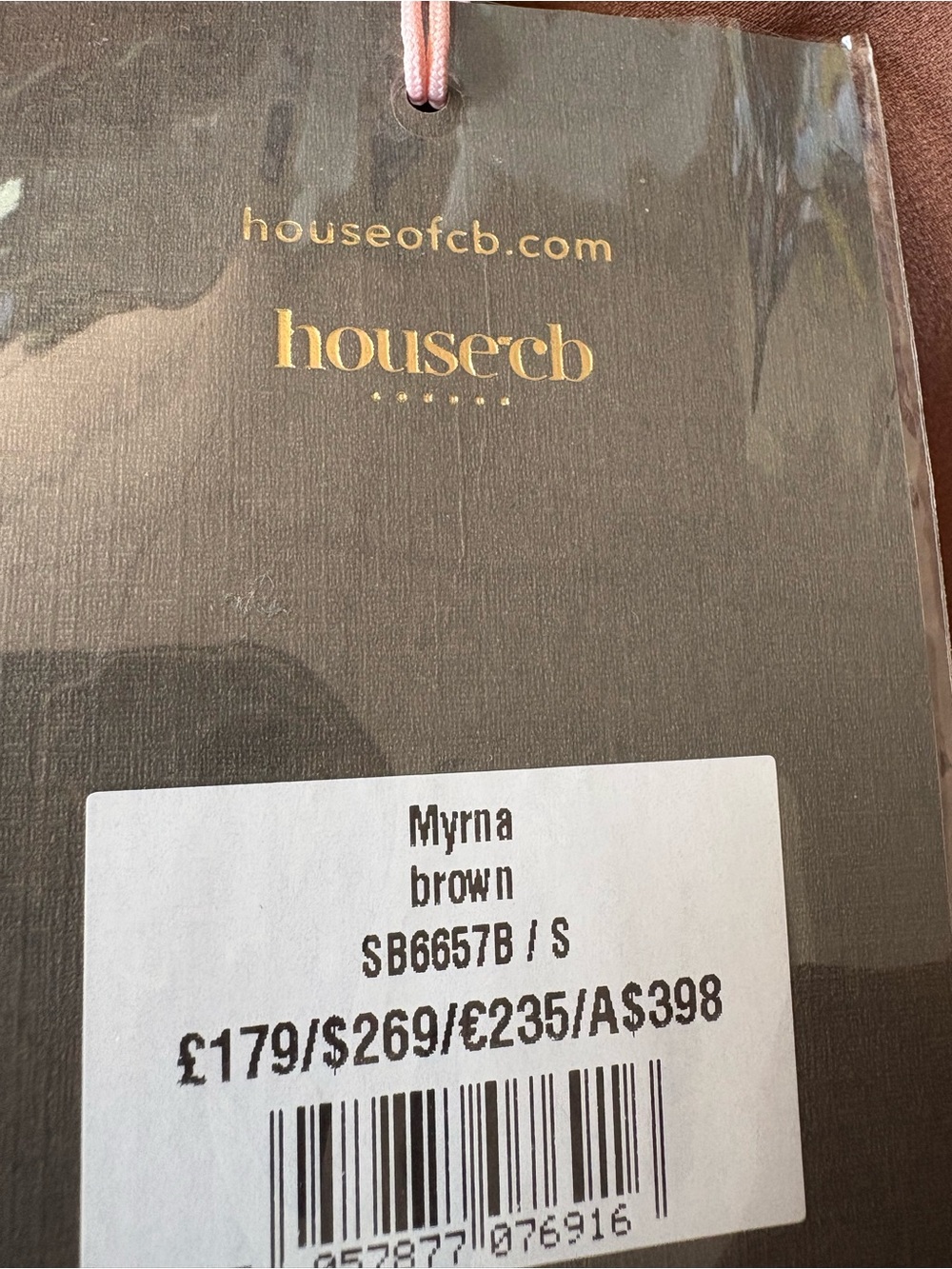 House of CB || Myrna Satin‎ Cowl Neck Midi Dress Corset Brown S Regular Cup NWT - Picture 9 of 13